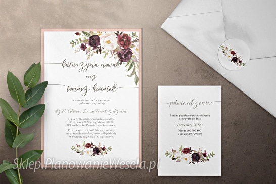 Zaproszenie jednokartkowe  Pastellove 3