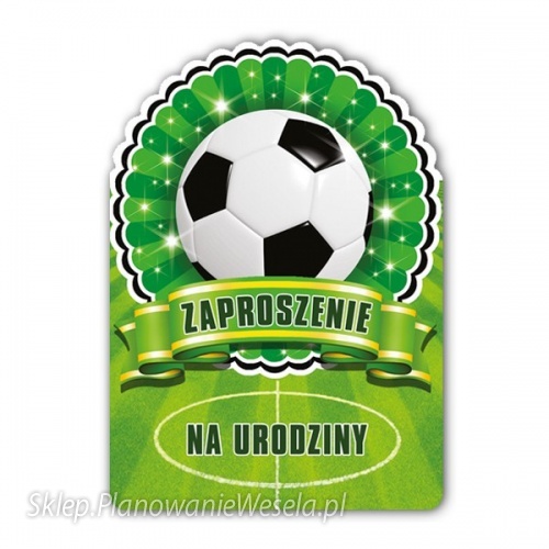 Zaproszenie na urodzinki Piłkarskie - ZS1008