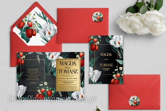 Zaproszenie składane AMORE 3