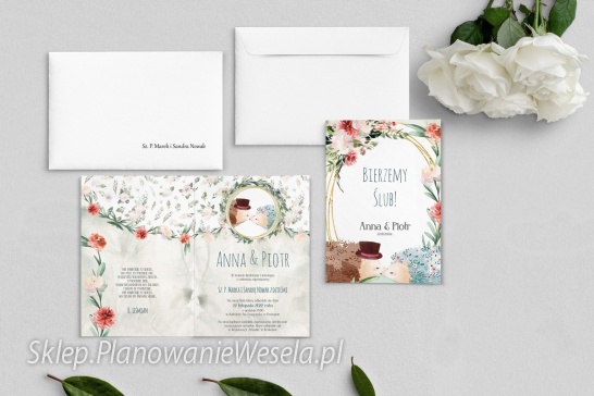 Zaproszenie składane Animals - 2