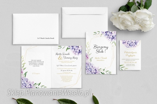 Zaproszenie składane F&F - Motyw 1