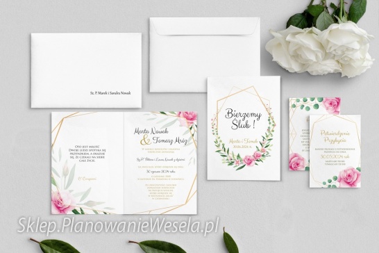 Zaproszenie składane F&F - Motyw 4