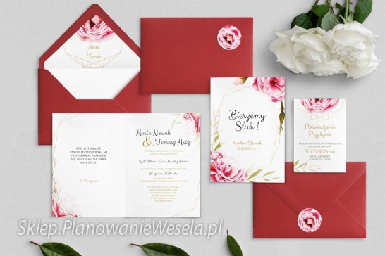 Zaproszenie składane F&F - Motyw 5