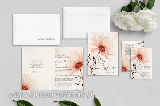 Zaproszenie składane Natalie 1