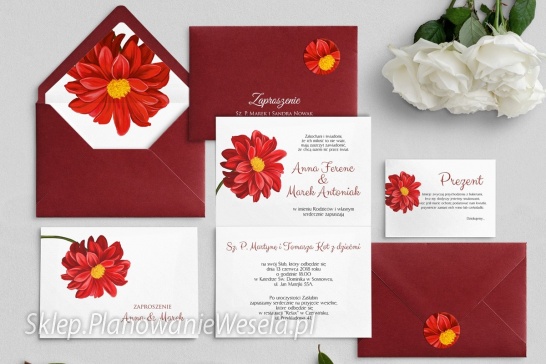 Zaproszenie składane - SWEET LOVE 5