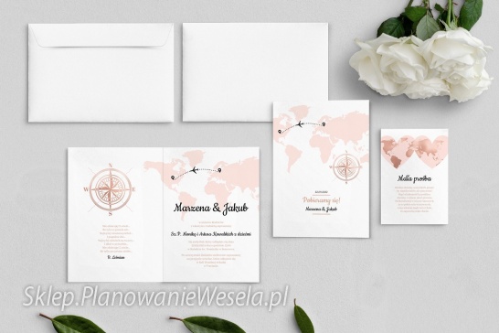 Zaproszenie składane Travels 1