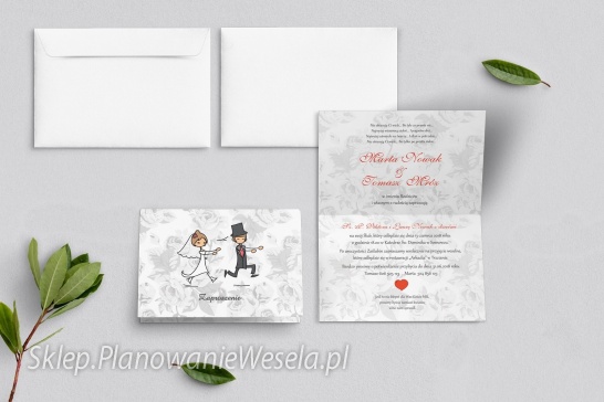 Zaproszenie składane  Zakochani 2