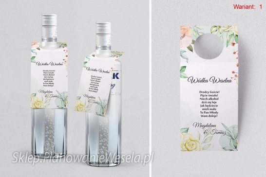 Zawieszka na butelkę  Amelia - 5 wzorów