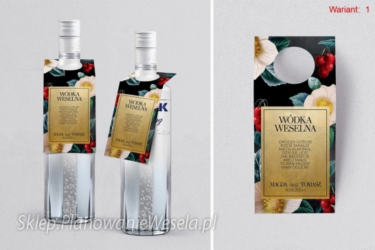 Zawieszka na butelkę Amore - 4 wzory