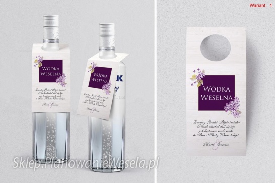 Zawieszka na butelkę - BIAŁA STODOŁA wzory