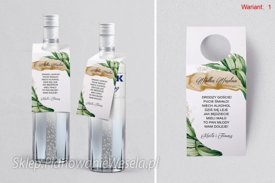 Zawieszka na butelkę Charlotte - 4 wzory