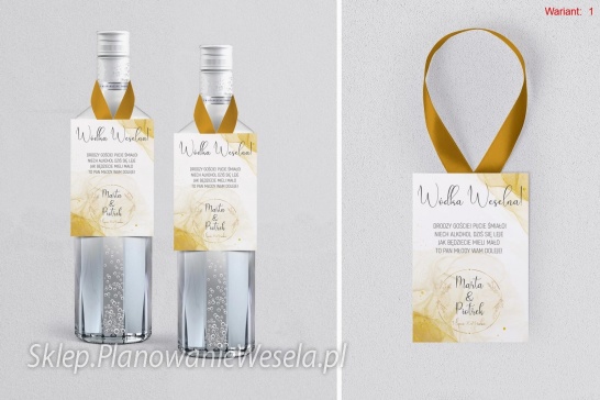 Zawieszka z wstążką na butelkę Glamour