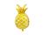 Balon foliowy Ananas, złoty, 38x63cm