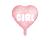 Balon foliowy Serce - It's a girl, 45cm, jasny różowy