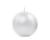 Świeca kula metalicza perłowa 6cm  (1 op)