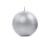 Świeca kula metalicza srebrna 6cm  (1 op)